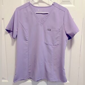 FIGS SCRUBS SET LAVENDER DEW M ZAMORA JOGGER CATERINA SLIM TOP BARELY WORN